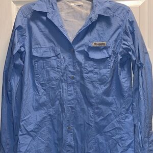 Columbia Light Blue Outdoor Shirt